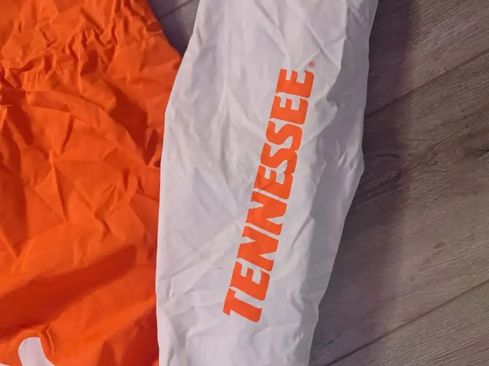 Vintage 1990s Tennessee Volunteers NCAA Colorblock Rain Windbreaker Jacket